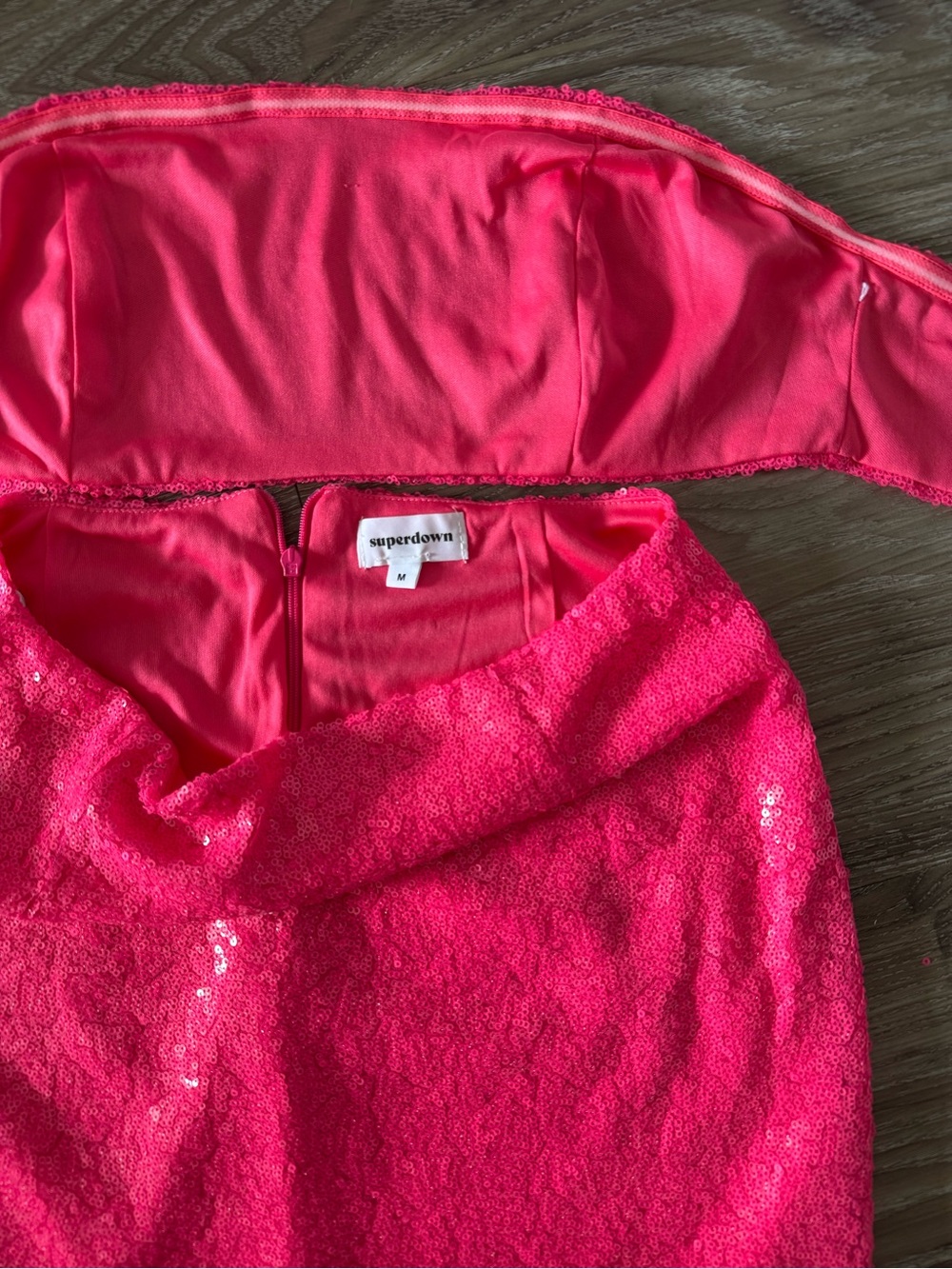 Superdown pink sequin set - Picture 5 of 7